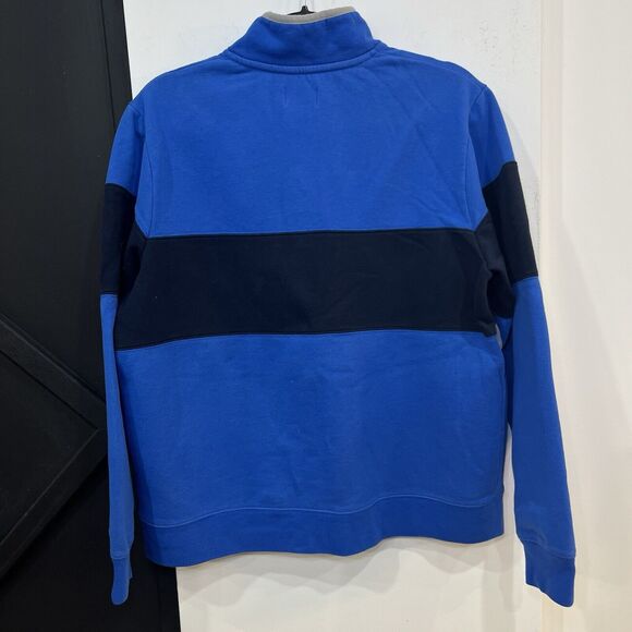 L.L. Bean Blue Colorblock Anorak Snap Closure Pullover Size Large - Picture 5 of 6
